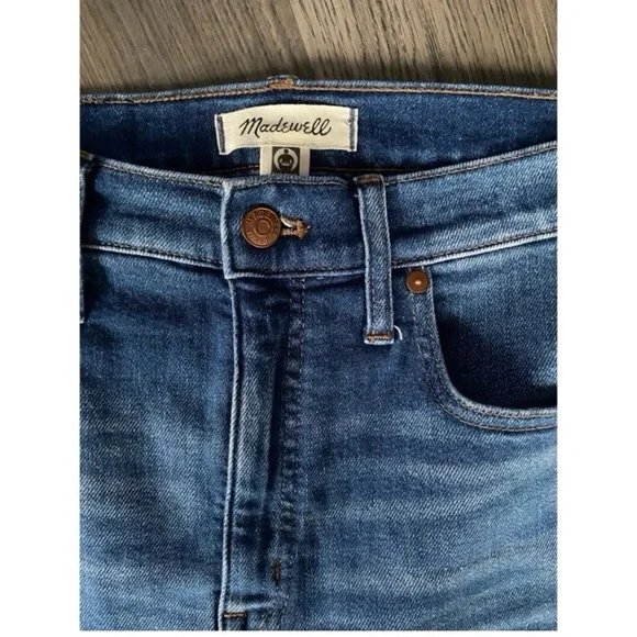 MADEWELL Cali Demi Boot Cut Crop Fringe Hem Jeans - Picture 6 of 9